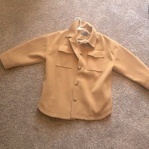 Thick flannel shacket